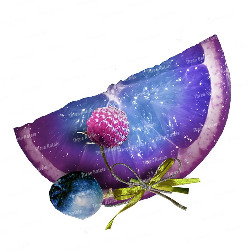 thumbnail image 1 of Pegatina decorativa para nevera de cocina con forma de fruta de dibujos animados de frambuesa linda Three Ratels CO22, 1 of 5