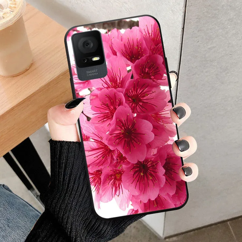 Shockproof Black Silicone Phone Case - 6.6 Protective Back Cover Bumper Shell