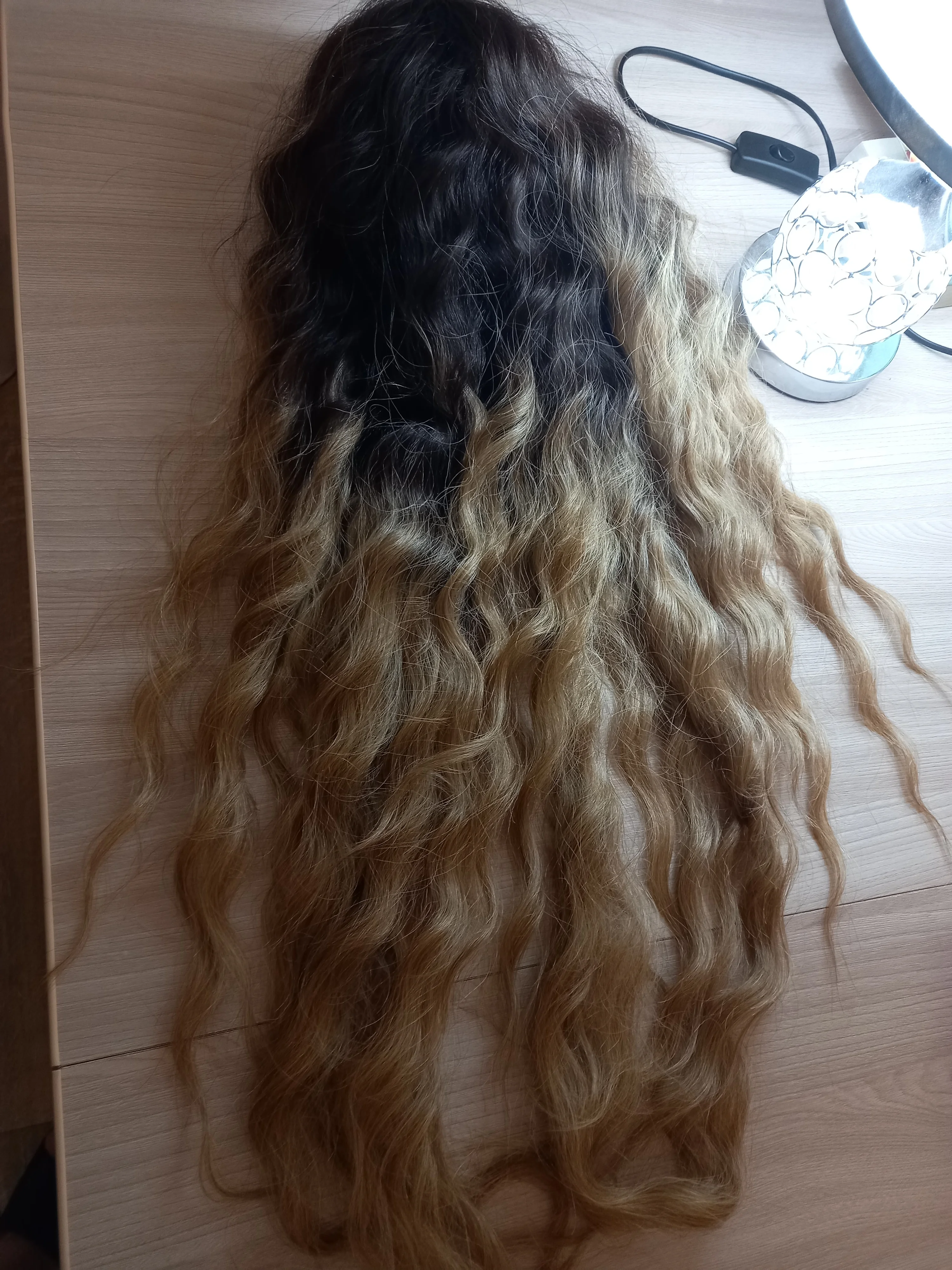 Bella Deep Wave Curly Synthetic Wig photo review