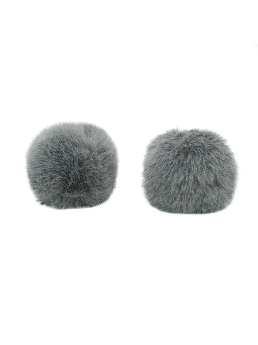 Помпон из искусственного меха кролик