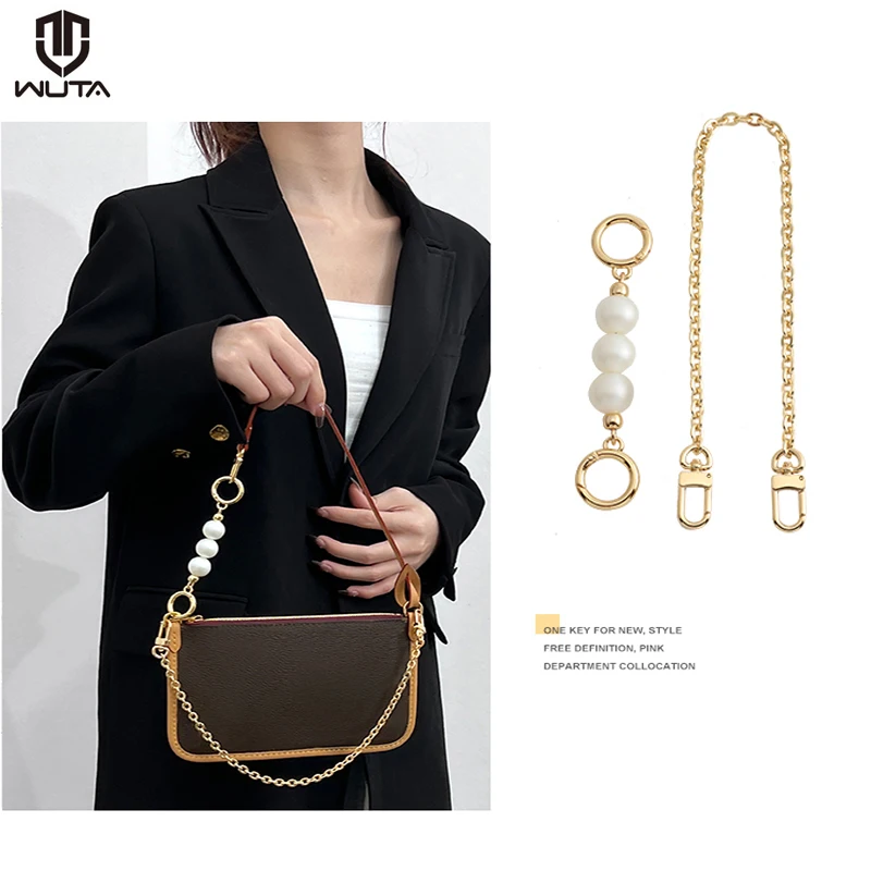 WUTA Bag Chain Fashion Women Handbag Pearl Chain for LV Bags Strap  Extension Chains Bag Accessories Underarm Belt Bag Strap - AliExpress