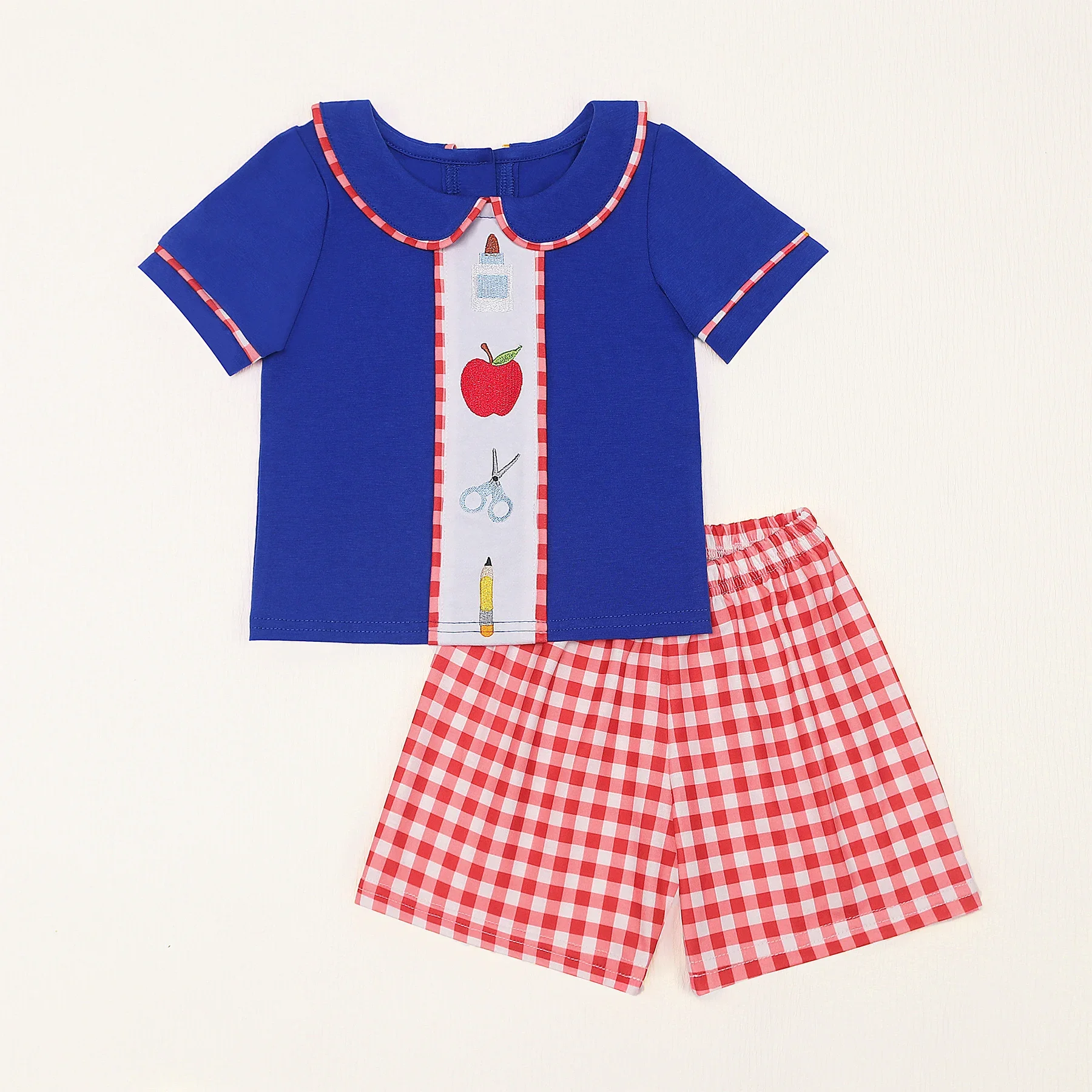 bake-to-school-children's-outfits-baby-boys-clothes-set-apple-embroidery-bodysuit-toddler-suit-kids-bluey-t-shirt-1-8t-shorts