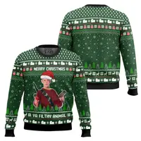 Home alone Christmas Ugly Sweater Funny Holiday Plus Size Pullover Xmas Party Costume Family Kids Christmas Sweater Gift 2026 5
