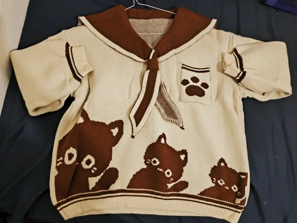 Kawaii Sailor Pullover Sweater photo review