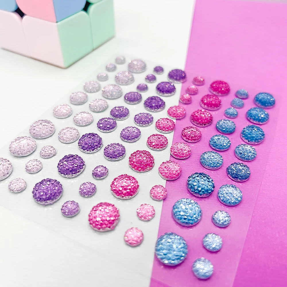 Self Adhesive Simulation Stones Decor Accessories 3D Gem Rhinestone Stickers