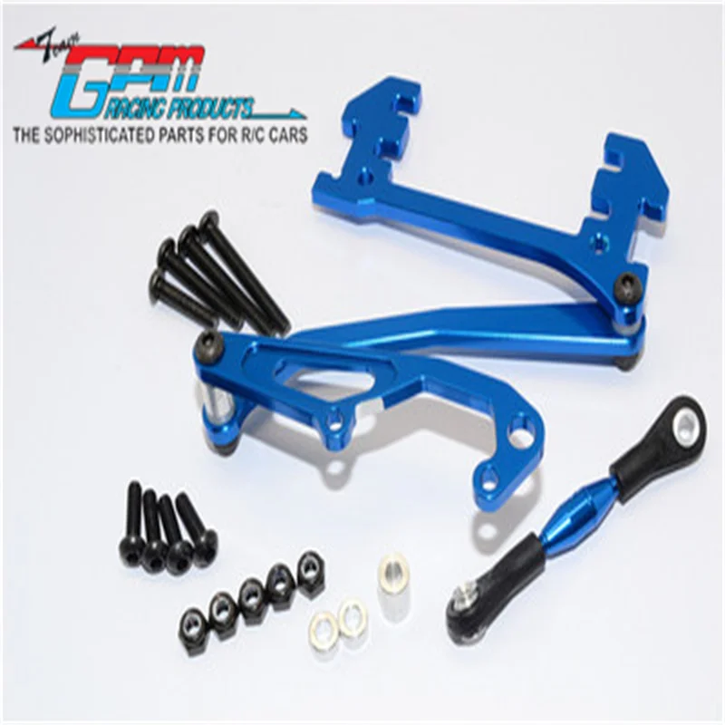 Gpm Servo Mount In Lega Con Panhard Bar - 1Set Per Axial 1/10 Scx10 Electric 4Wd 90022 Upgrade