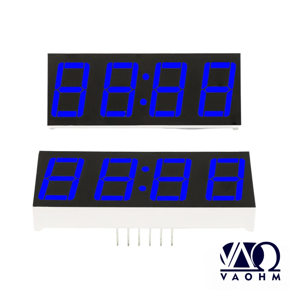Applique Led Orientabile Display LED A 7 Segmenti 0,5" X 0,75" - 4 Pezzi, Anodo Comune, Colore Rosso, 10 Pin, Per Progetti Elettronici Indicatore Numerico Per Arduino - Foto 3
