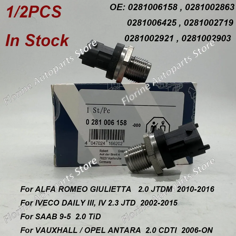 1/2 Pz 0281006158 0281002903 Per B-Osch Rail Sensore Ad Alta Pressione Per O-Pel Saab 1800 Bar 0281002864 0281002707 0281006112