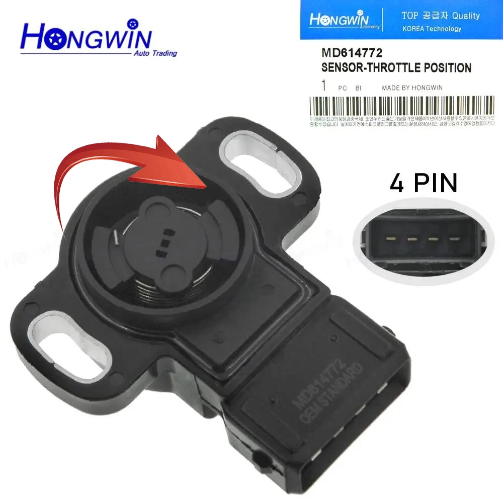 MD614772 Throttle Position Sensor TPS For Mitsubishi Mirage 1.5L 1.8L 1997-2002 Diamante 3.5L 1999-2000 Eclipse 2.4L 1998