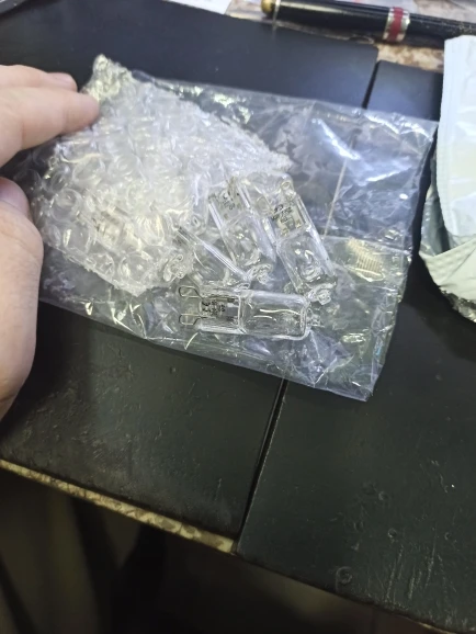 10pcs/lot G9 220-240V 25W 40W 60W Portable Warm White Halogen Bulb Light Lamp 3000-3500K Globe 230V Capsule Clear Bulbs photo review