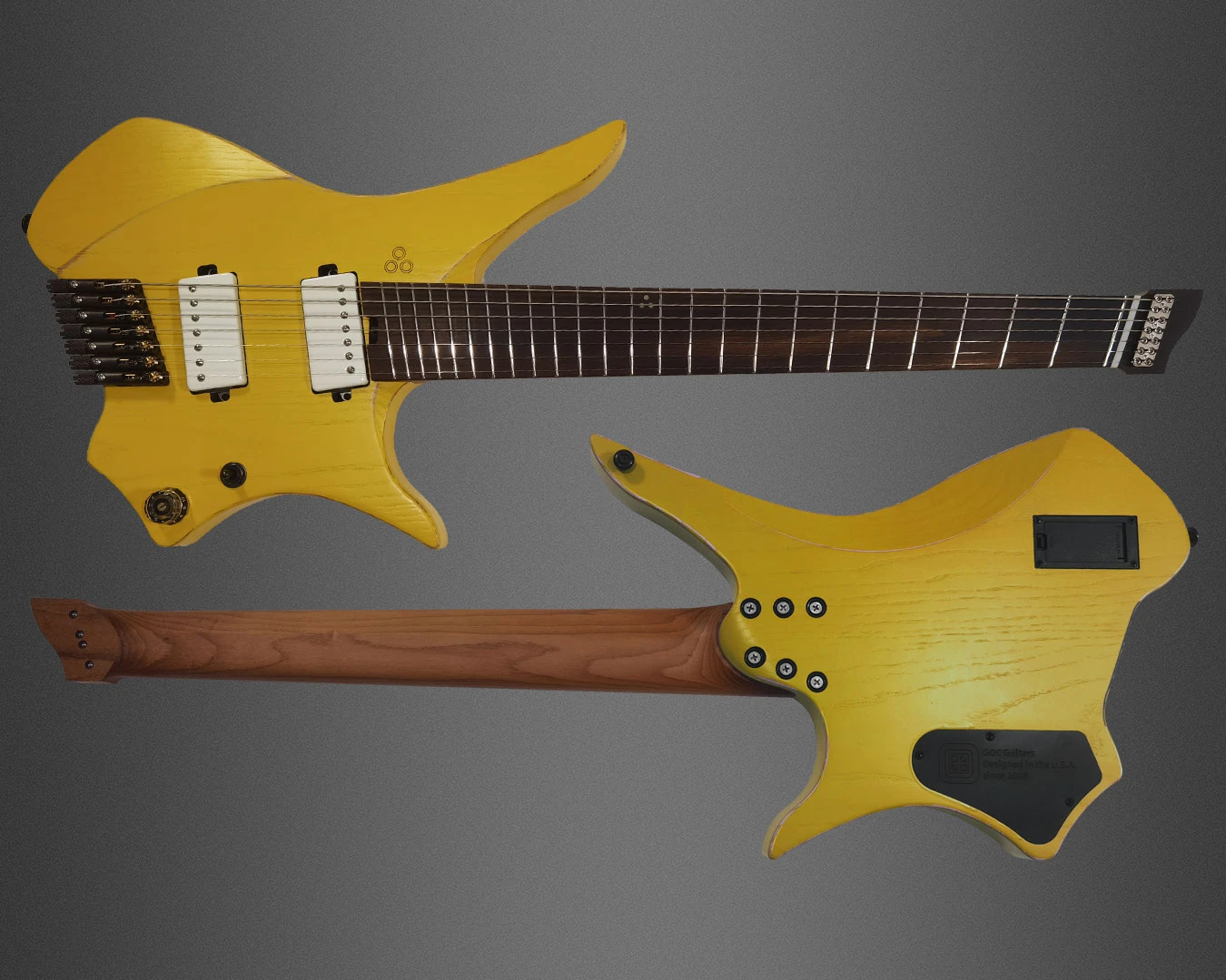 Goc Vajra Headless Guitar 7 String Vh7rcy (relic Canary Yellow