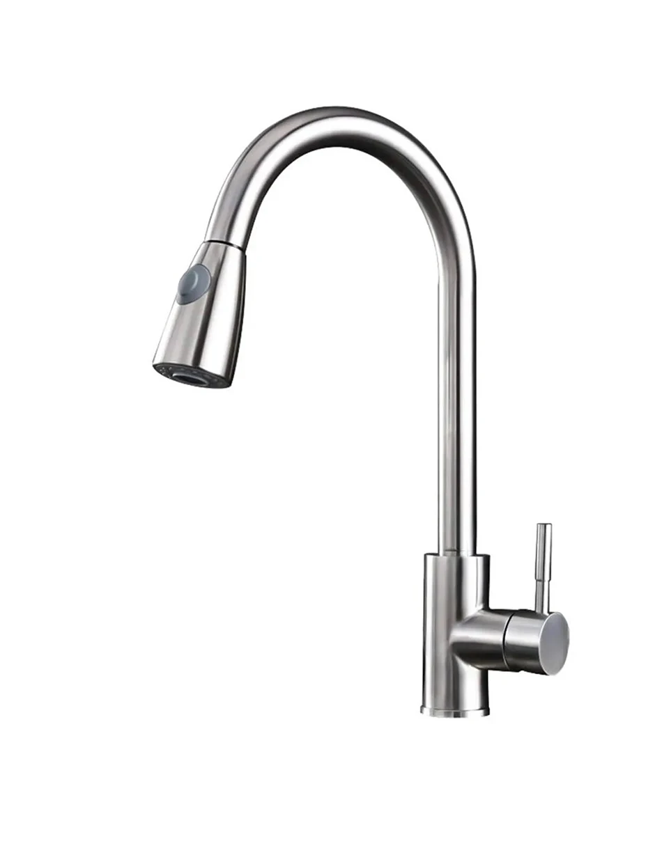 Évier PLANkitchen à poignée unique en acier Inox 2 Jets