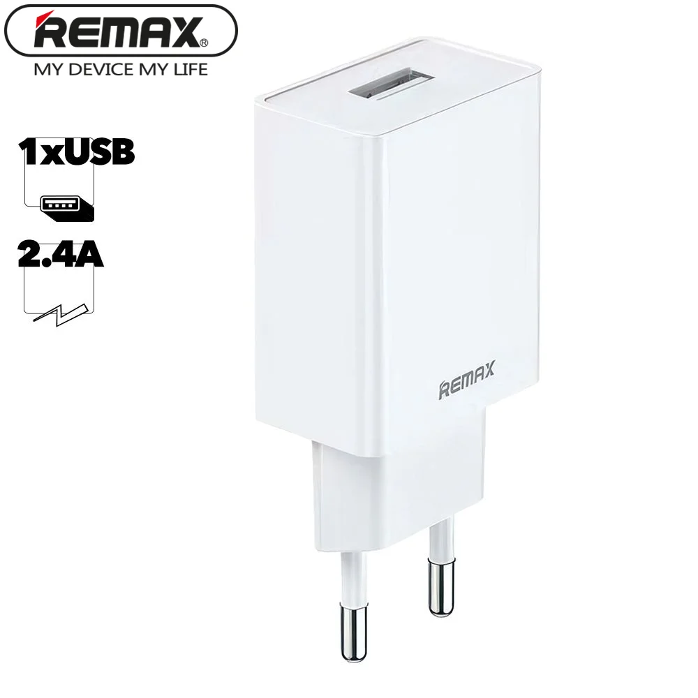 СЗУ REMAX RP-U95 USB 2.4A (белый) | AliExpress