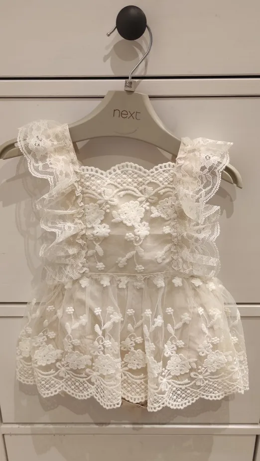 New Baby Girls Floral Lace Embroidery Romper 2023 Spring Summer Outfits photo review
