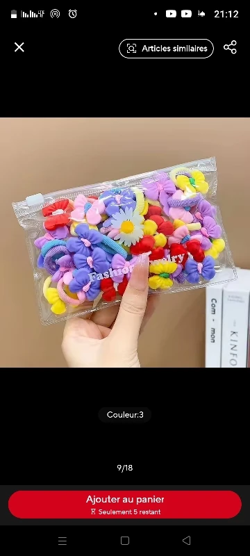 Cute Cartoon Elastic Hair Bands photo review