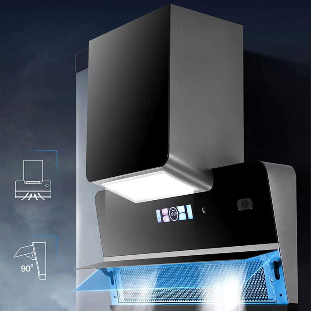 CXW-410-ZS02 Household Kitchen Suction Range hood Automatic Cleaning Smoke Machine Wall-Mounted Mute 3