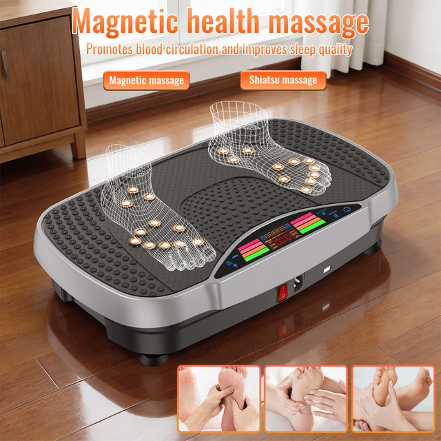Vibration Plate Machine with Bluetooth Speaker 5 Programs 99 Levels Adjustable Speed Fitness Equipment For Home Whole Body Worko 1