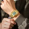 CAREKISO Original LED Men Watch Waterproof Week Calendar Alarm Man Wristwatch Rectangle Stainless Steel Electronic Men's Watches 6