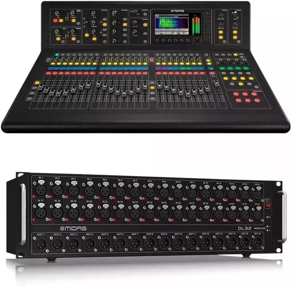 Nice amazing Brand New Midas M32R Live Digital Mixer + DL32 Stage Box
