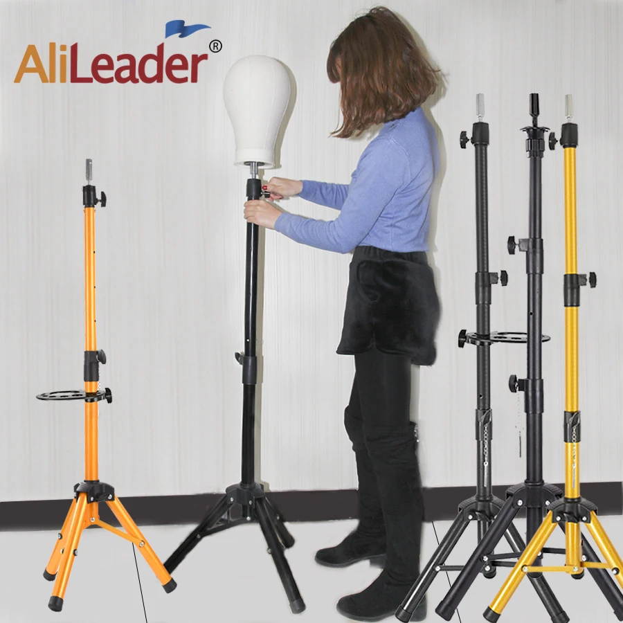 5055Inch Wig Stand Tripod Stand For Mannequin Head Stand Adjustable Wig  Head Stand Holder With Tray For Hairdressing Stying - AliExpress