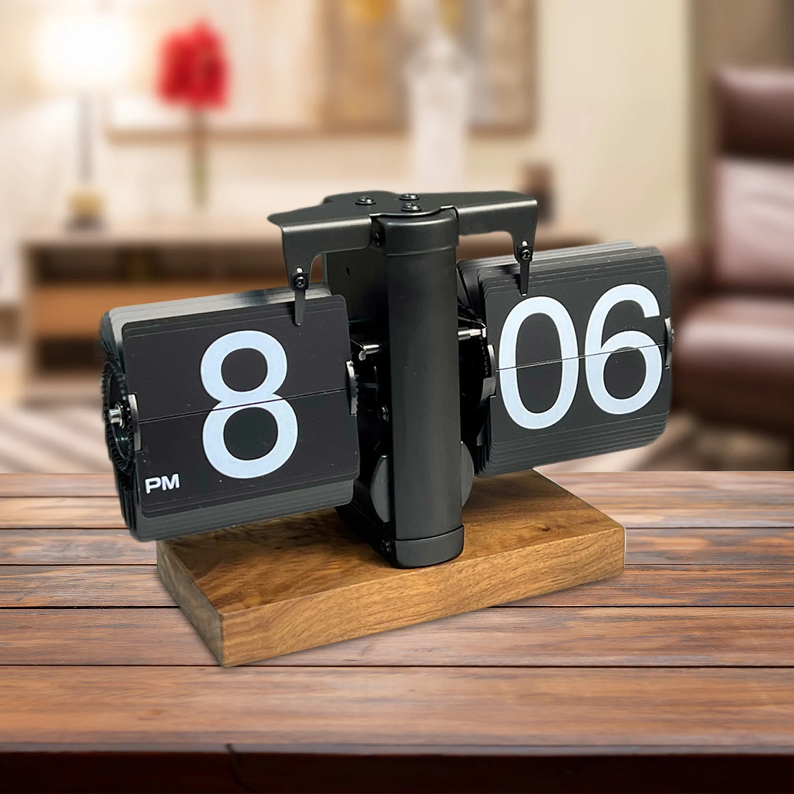 Flip Clock, Flip Clock Vintage 12H AM PM Batterijaangedreven Interne