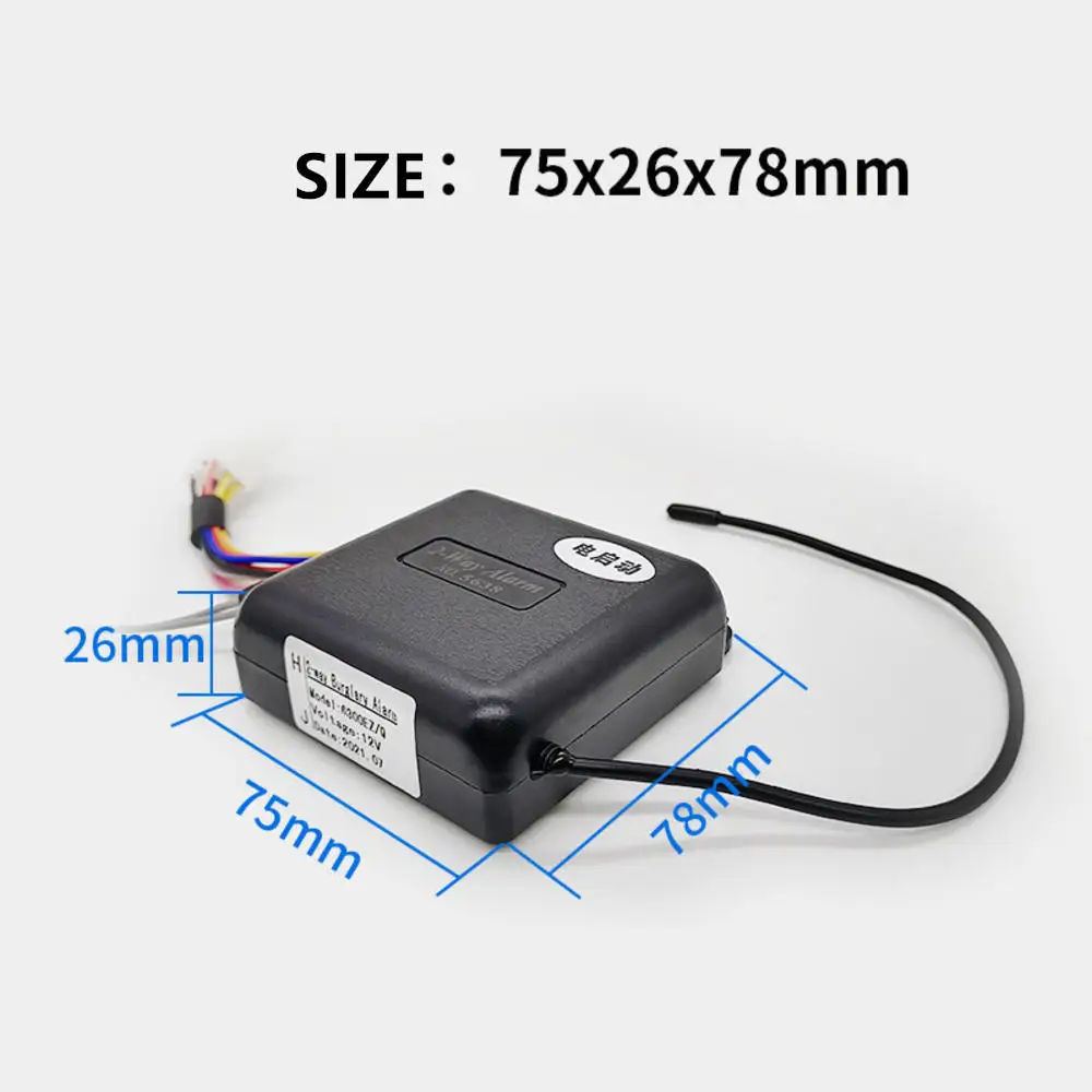Universal Motorcycle Anti-Theft Alarm System Remote Engine Starter Stop with Remote Controller Key Module Horn for 12V Motocycl