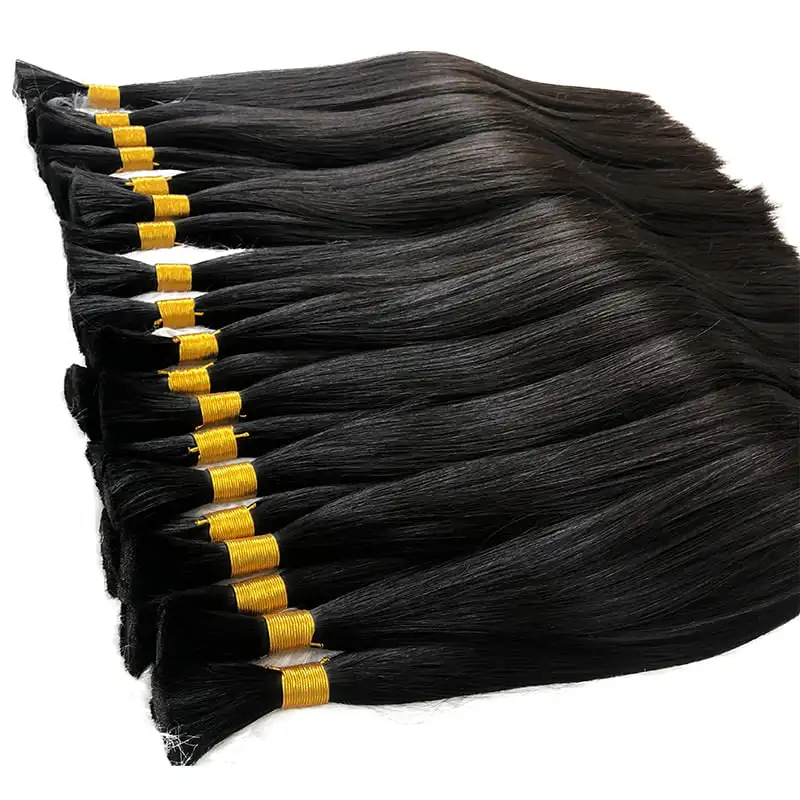 Human Bulk Hair Braiding 100% Real Human Hair Natural Braiding Bulk Bundles No Weft Wavy Blonde Extensions human hair extensions