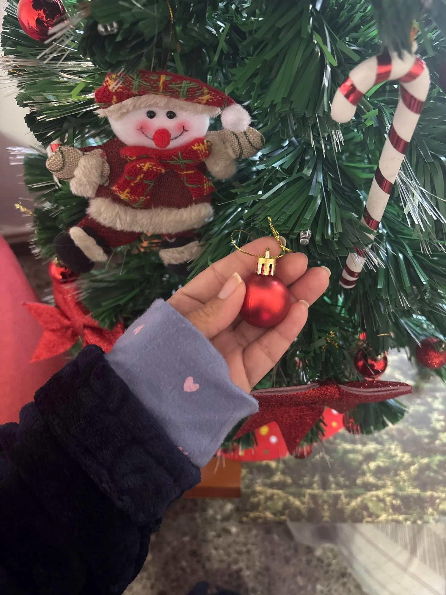 24 Uds. Bolas de Navidad de 3/4/6CM, bola grande, adornos colgantes para árbol de Navidad para decoración de fiesta, accesorios de regalos de Navidad de Año Nuevo 2025 photo review