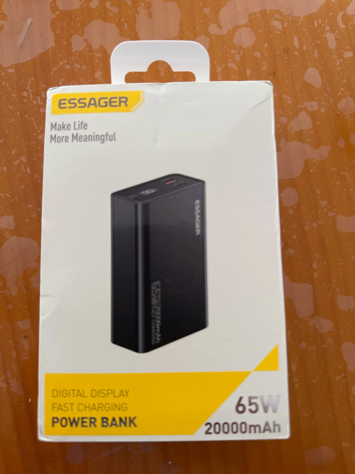 Essager Power Bank 20000mAh portátil PD 65W carga rápida teléfono móvil batería externa Powerbank para iPhone17 16 15 portátil Mac photo review