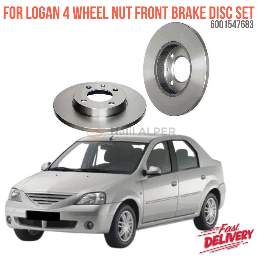 For LOGAN 4 WHEEL NUT FRONT BRAKE DISC SET OEM 6001547683 super quality high satisfaction high satisfaction price fast delivery
