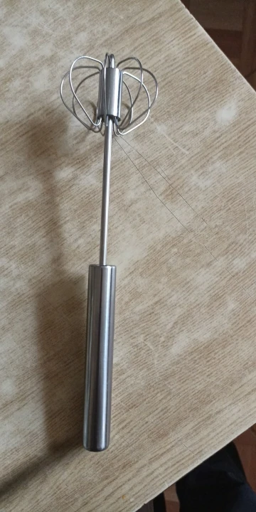 Stainless Steel Rotary Whisk Semi-Automatic Mixer Manual Whisk Household Cream Eggs Baking Gadgets photo review