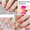 CNHIDS Acrylic Art Crystal Dotting Tools Professional Nail Brushes Set Diy Fake Nail Pattern Line Painting Pen Carving Brushes 4