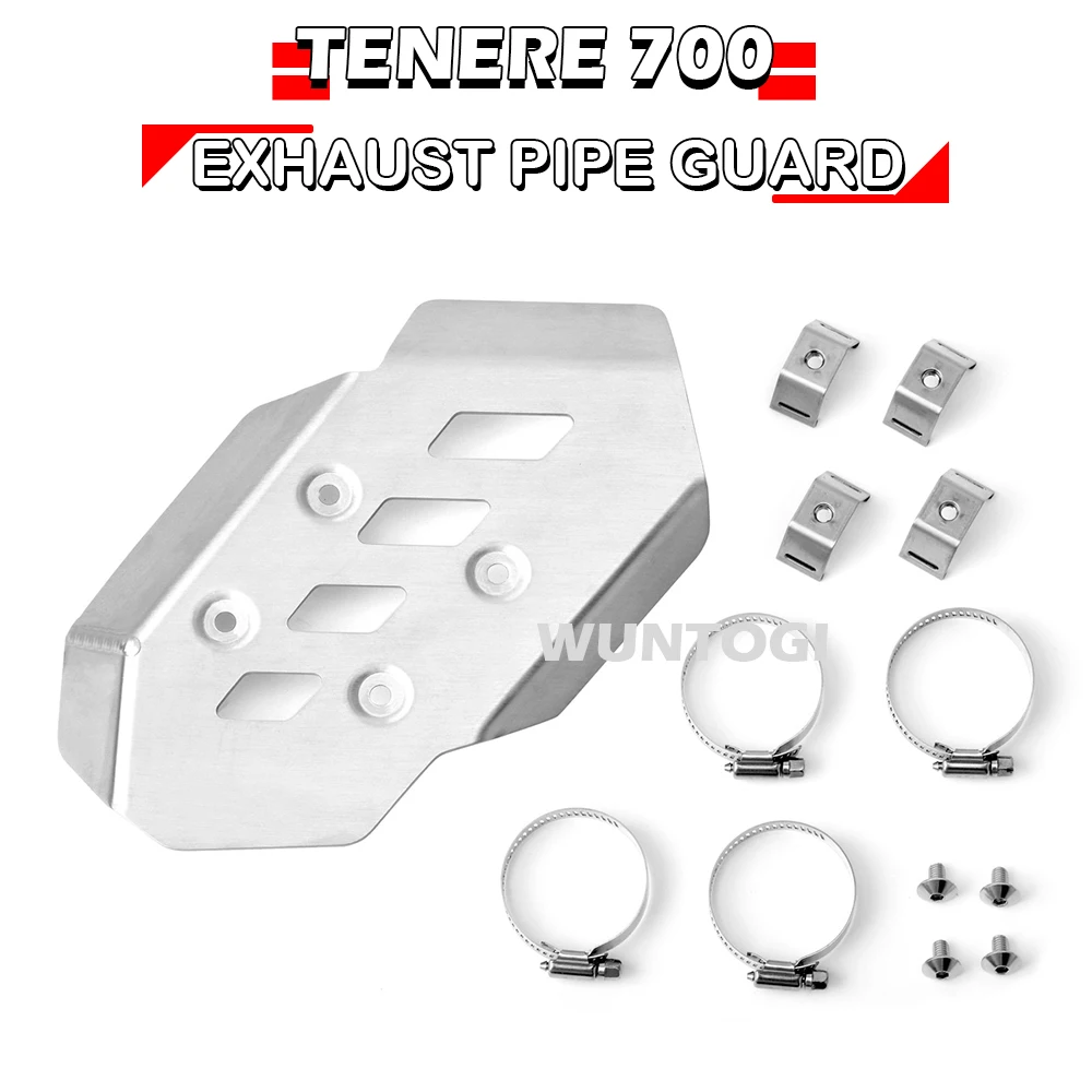 

Tenere 700 Accessories Exhaust Pipe Guard for Yamaha Tenere700 XTZ 700 XT 700 Skid Plate Sump Guard Engine Fender Guard