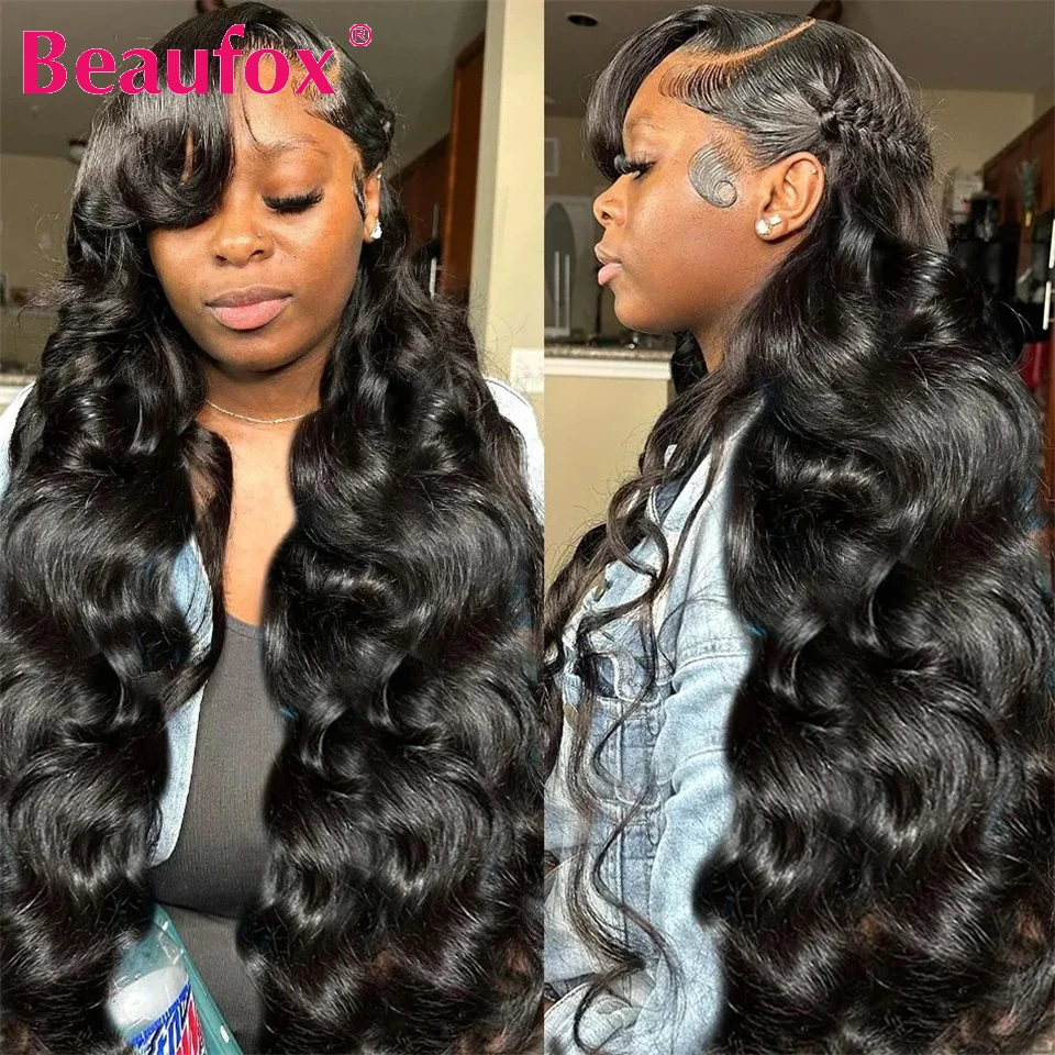 Beaufox Body Wave Bundles Human Hair Brazilian Unprocessed Hair Bundles Human Weave Natural Black 1/3/4 Deal
