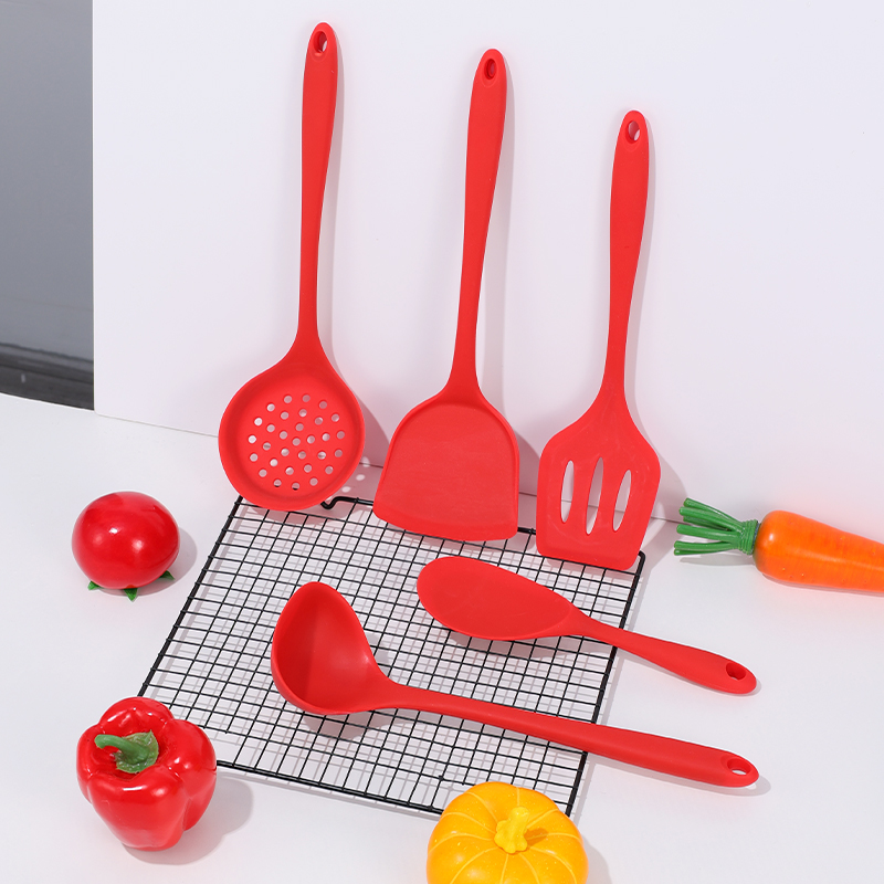 Best Silicone Kitchen Utensil Set silicone kitchen utensils Spatula Silicone Brush Leaky Spoon Sieve Dishwasher Safe