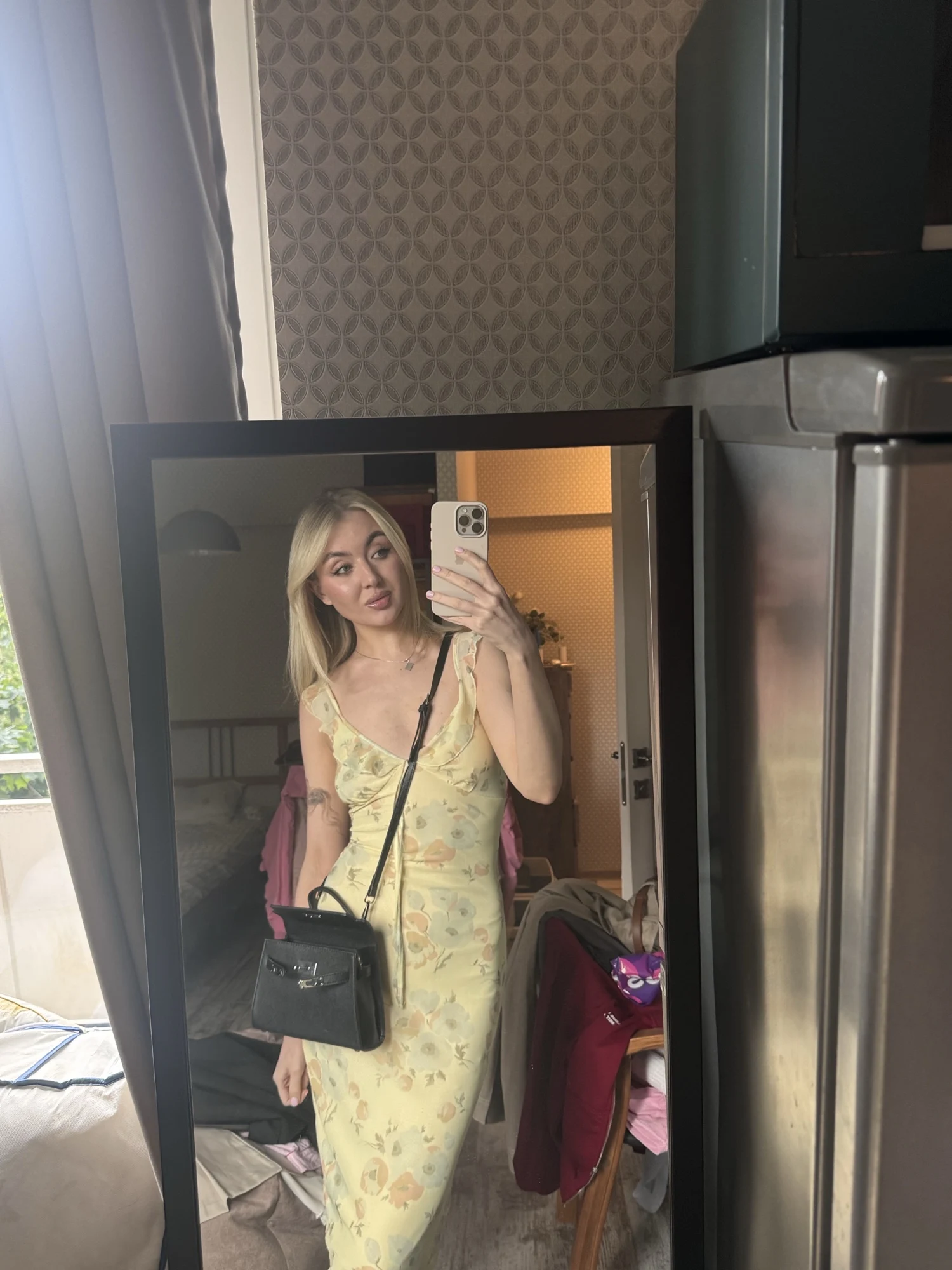 Cryptographic Summer Floral Print Plunge Maxi Dress photo review