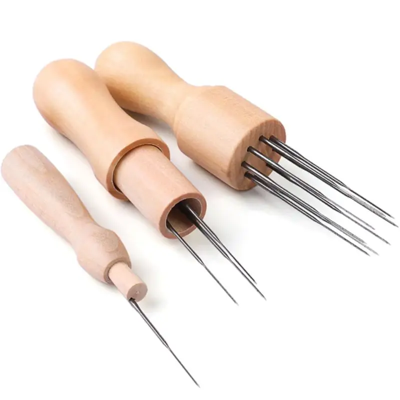Felting Rake High-Quality-Wool-Felting-Needles-Starter-Tools-With-Solid-Wood-Handle ...