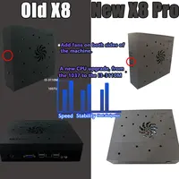 Super Console de Jeux X8 Pro 70000+ Jeux I3-3110M Pour Wii PS2 DC PSP GAMECUBE 500G Console Chargée Windows 11 et Batocera 6