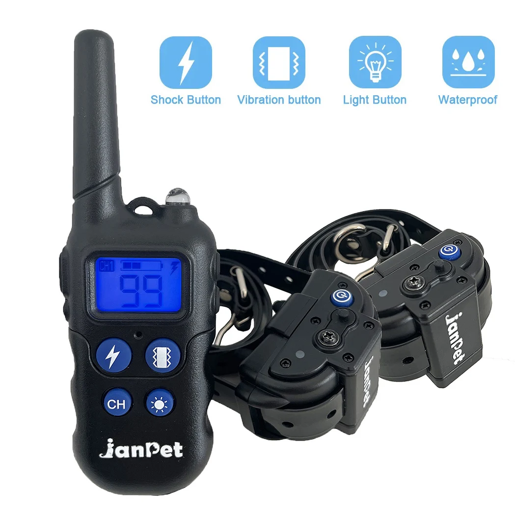 2000MRemoteControlDogTrainingCollarWalkieTalkieBarkCollar