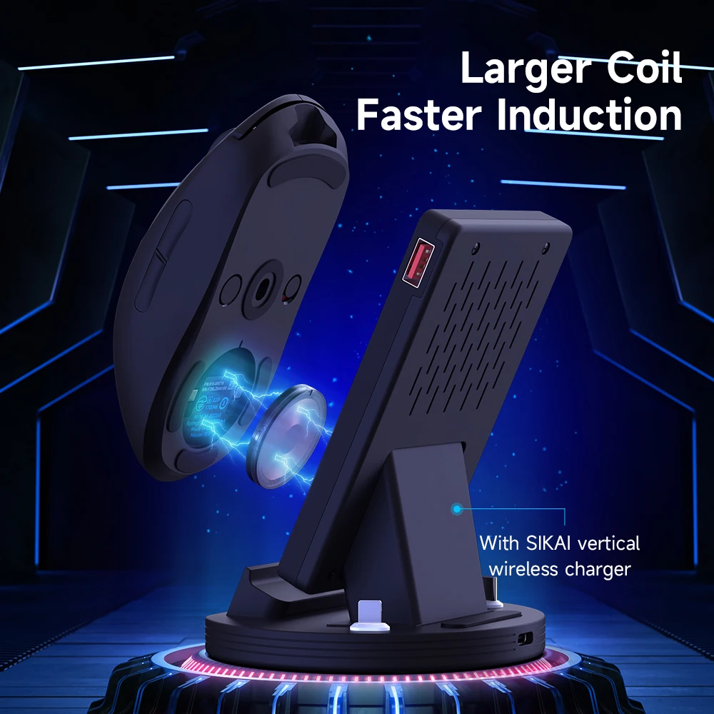 Carregador de Mouse Magnético sem Fio Módulo qi Carregamento sem Fio para Logitech g 403 502 703 903 g Pro g Pro x Faça Você Mesmo Acessórios - Imagem 4
