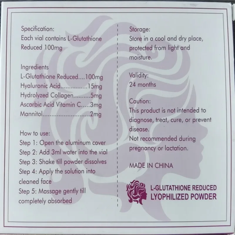 Body Foundation L Glutathione Reduced Lyophilized Powder
