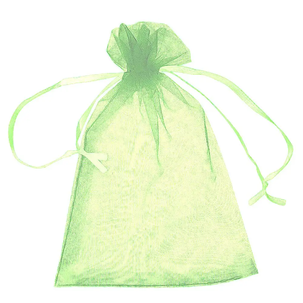 Gift Jewelry Bags, Mxpnl, Light Green, 5X7Cm, Fabric, Organza Bag.