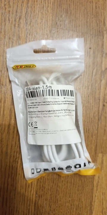 NNBILI 10A Type C Fast Charging Cable for Huawei Mate 60 Mobile Phone 120W USB-C Phone Data Cord not xiaomi、iphone、samsung photo review