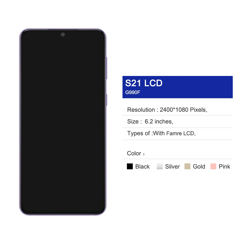 6.2 ġ S21  Ƹ ũ, Ｚ  S21 5G LCD ÷, G991B G991B/DS  ġ ũ ü  