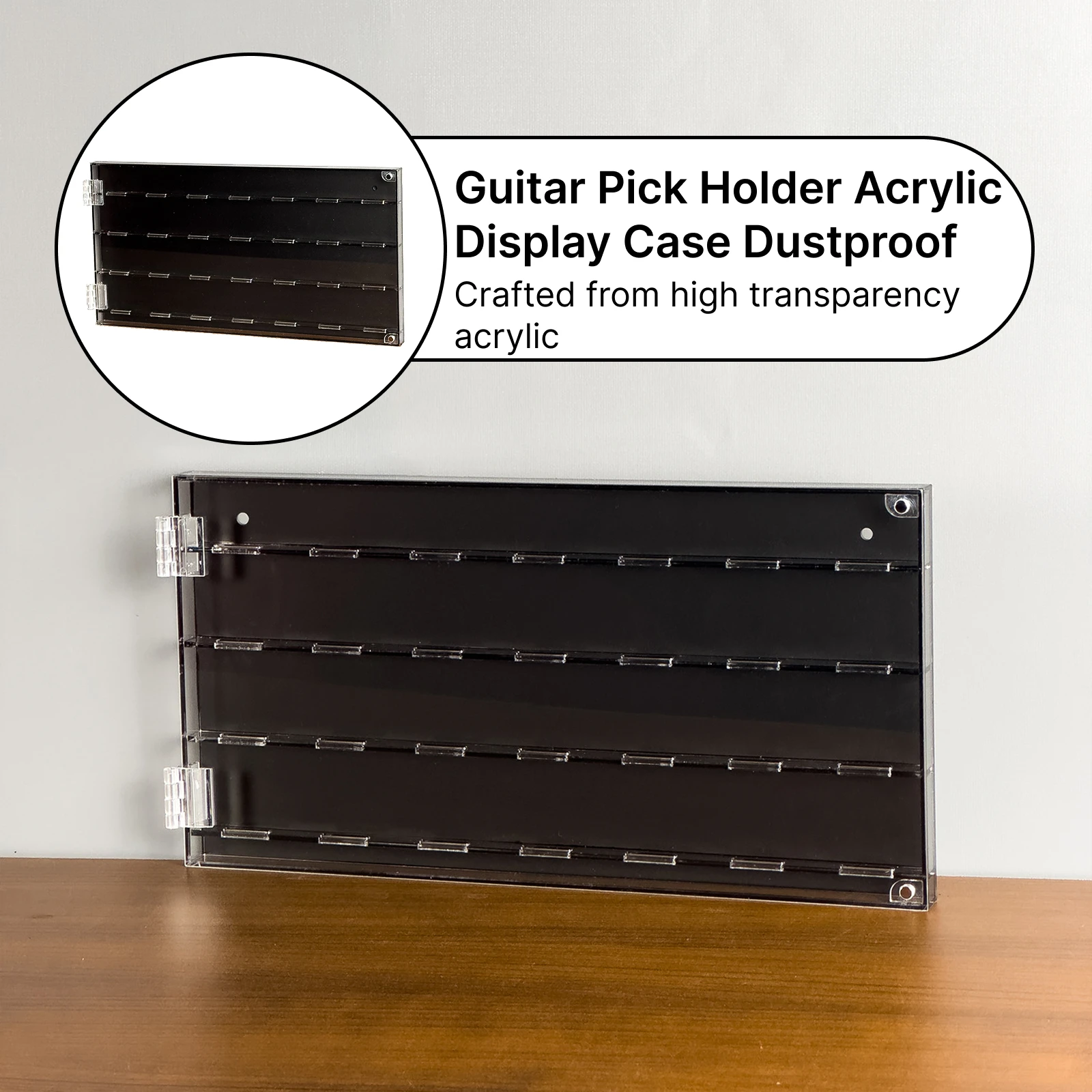 Gitaar Pick Houder Case 3D Gedrukt Plectrum Display Stand