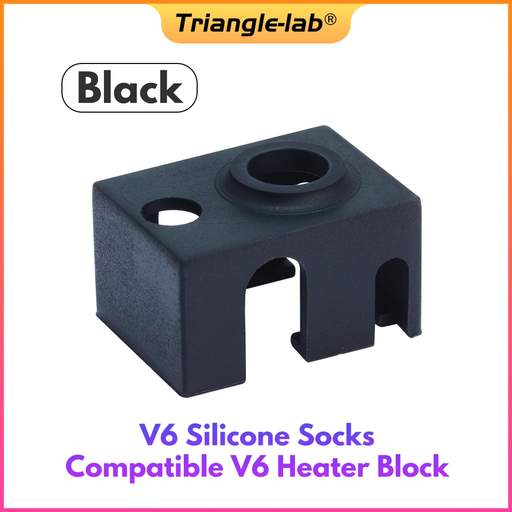 Trianglelab-silicone Aquecedor Bloco Meias v6 Meias para Heatblock Pt100 Dragão Hotend Bico Super Alta Qualidade Cartucho c - Imagem 3