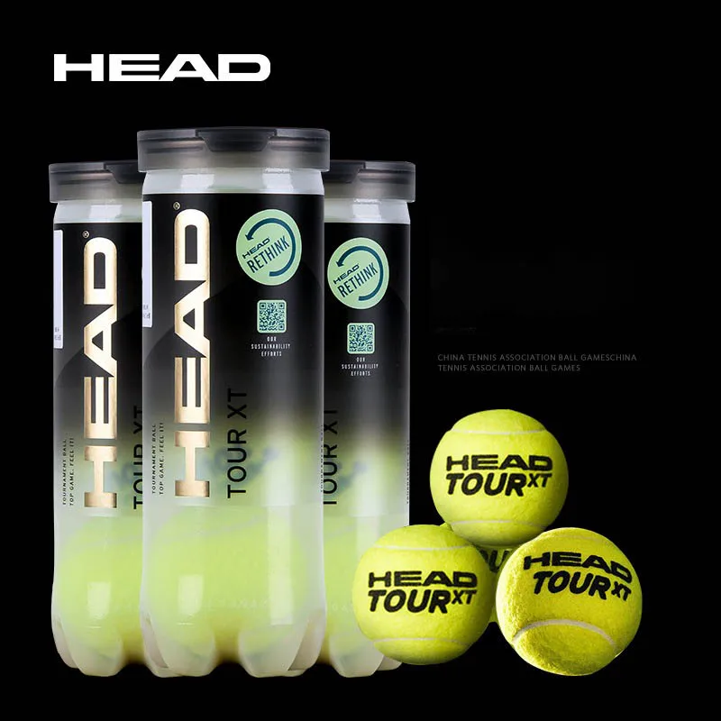 HEAD Professional Tennis 4B TEAM 3 Tour X Training Ball T 3B Pro Match Balls alta elasticità resistente durevole excavice