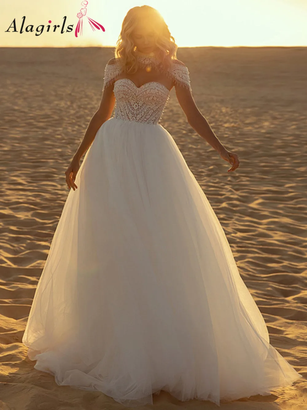 

Платье принцессы с рукавами-крылышками, минималистичное сексуальное свадебное платье с высоким воротником, женское богемное свадебное платье, платье невесты, Vestido De Noiva