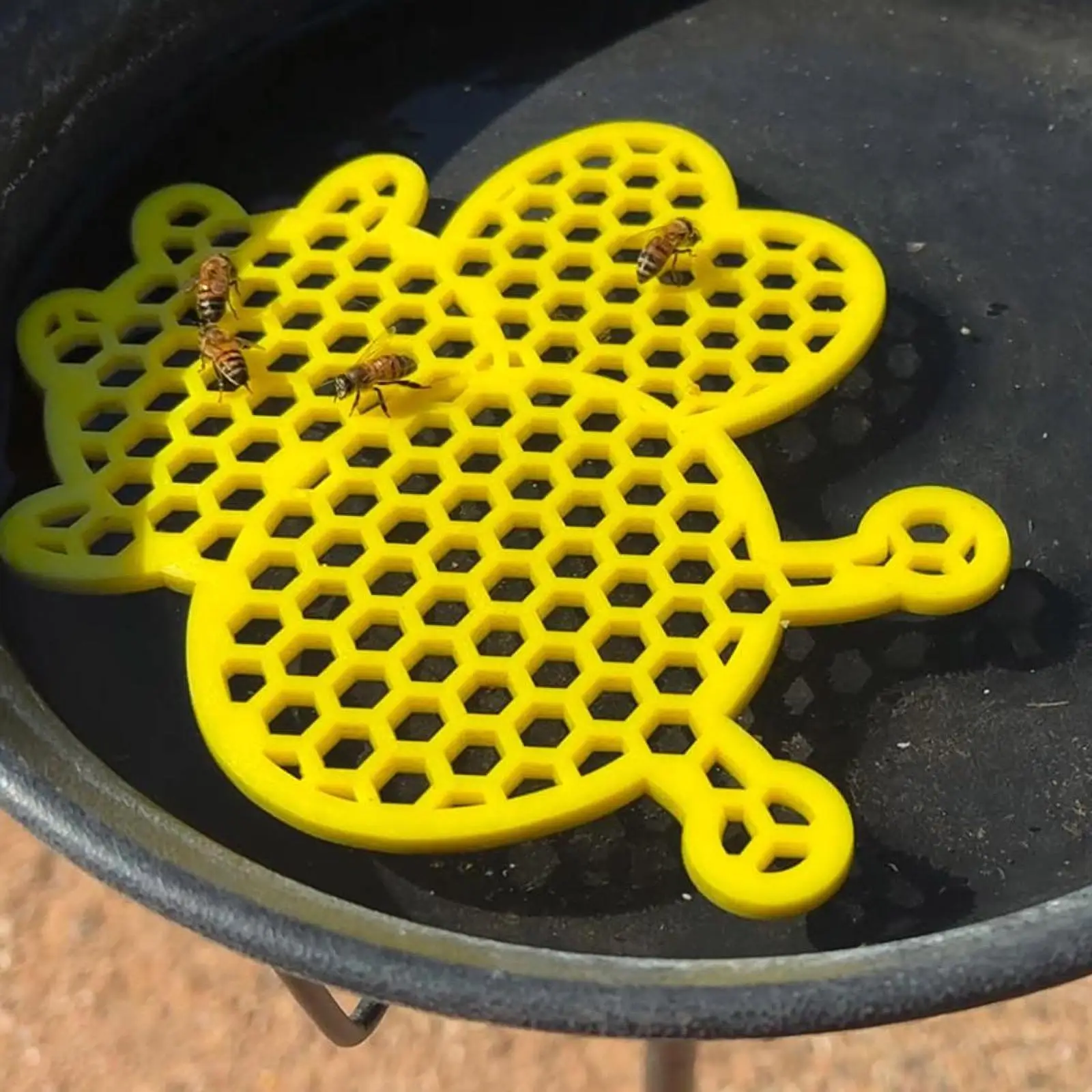 Floating Bee Waterer Bee Watering Feeder Station Float Island Multifunctional Waterer for Outdoor Garden Thirsty Pollina