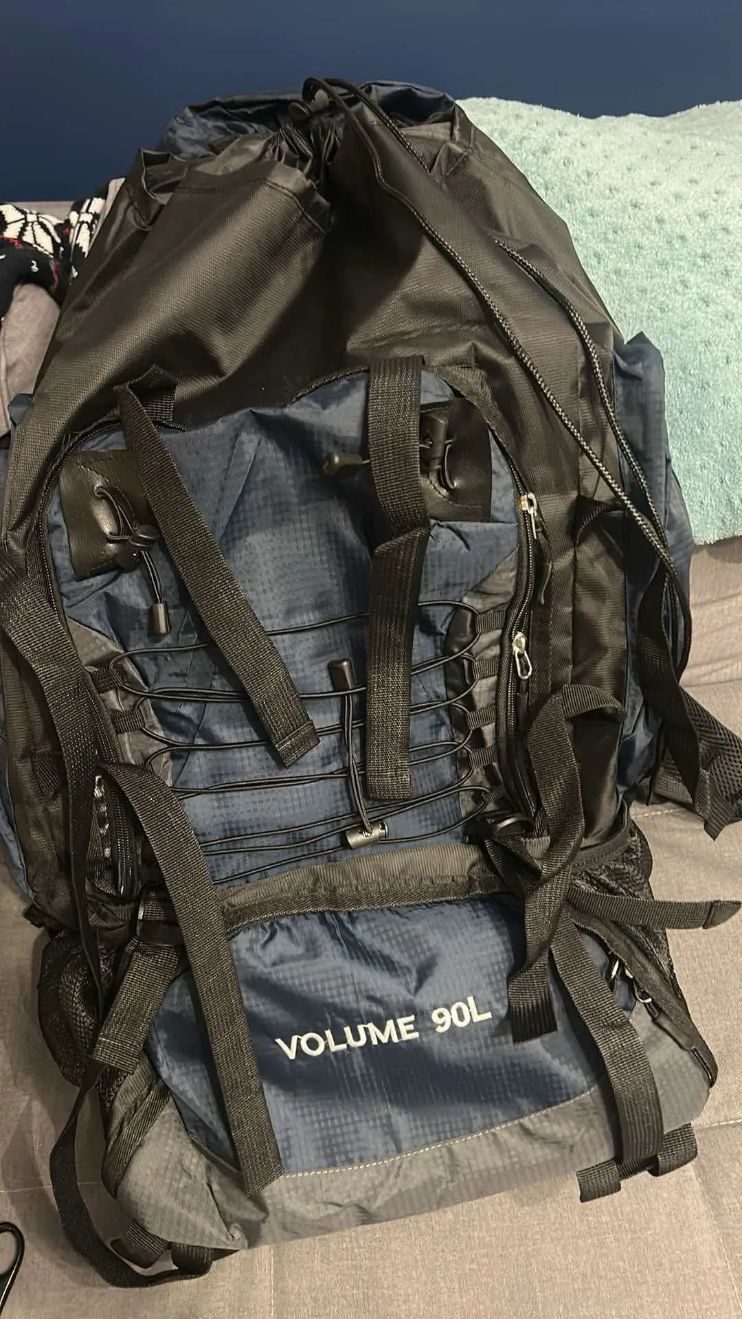 90L Waterproof Hiking Camping Backpack Trekking Bag Rucksack Large Capacity Travel Outdoor Sports Bags Camping Equipment Men photo review